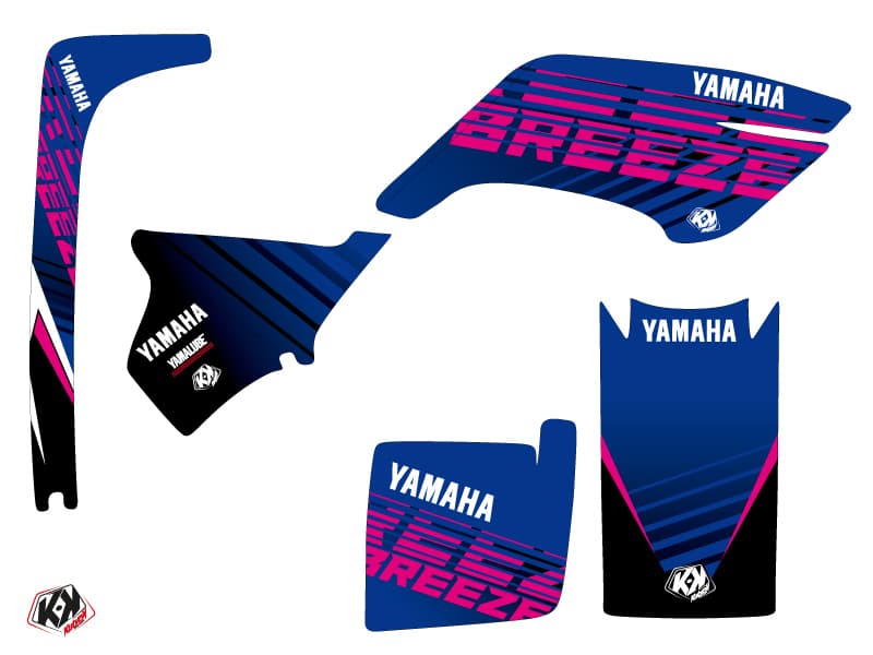 kit graphique quad flow yamaha breeze rose | Yamaha | Kutvek - View 2