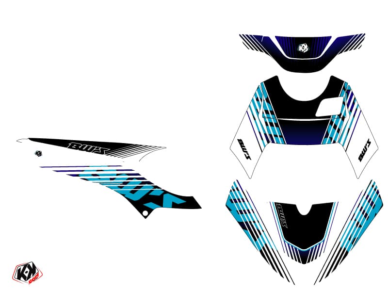 kit decorativo scooter yamaha bw's flow blu | Yamaha | Kutvek - View 2