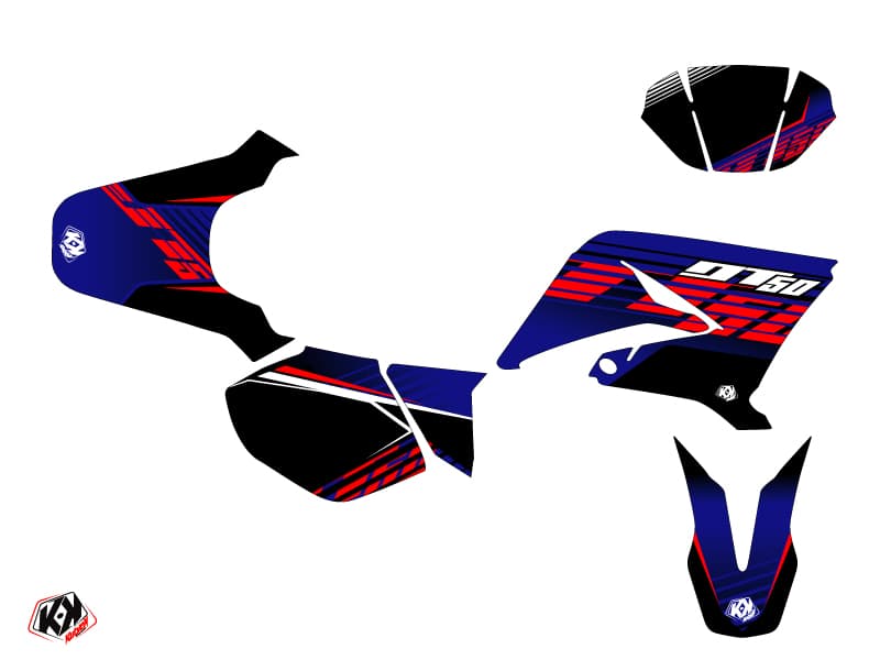 50cc Flow Yamaha DT 50 Red Graphic Kit | Yamaha | Kutvek - View 2