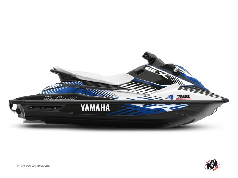 deko-set jet-ski flow yamaha ex weiß blau