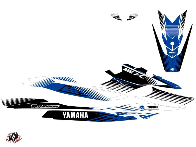 Yamaha EX Jet-Ski Flow Graphic Kit White Blue | Yamaha | Kutvek - View 2