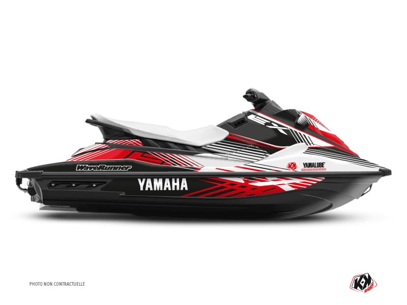 deko-set jet-ski flow yamaha ex weiß rot