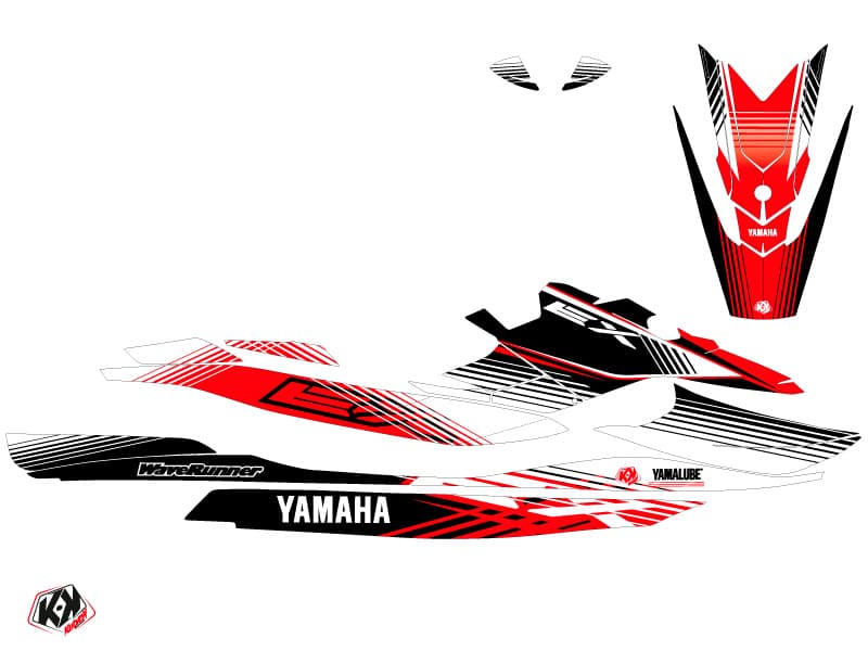 deko-set jet-ski flow yamaha ex weiß rot | Yamaha | Kutvek - View 2