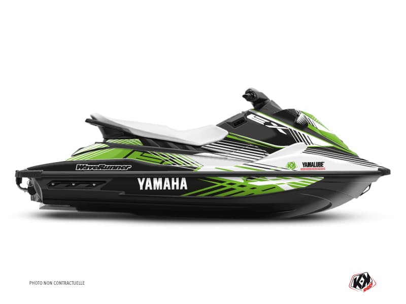 deko-set jetski yamaha ex sport flow weiß-grün 