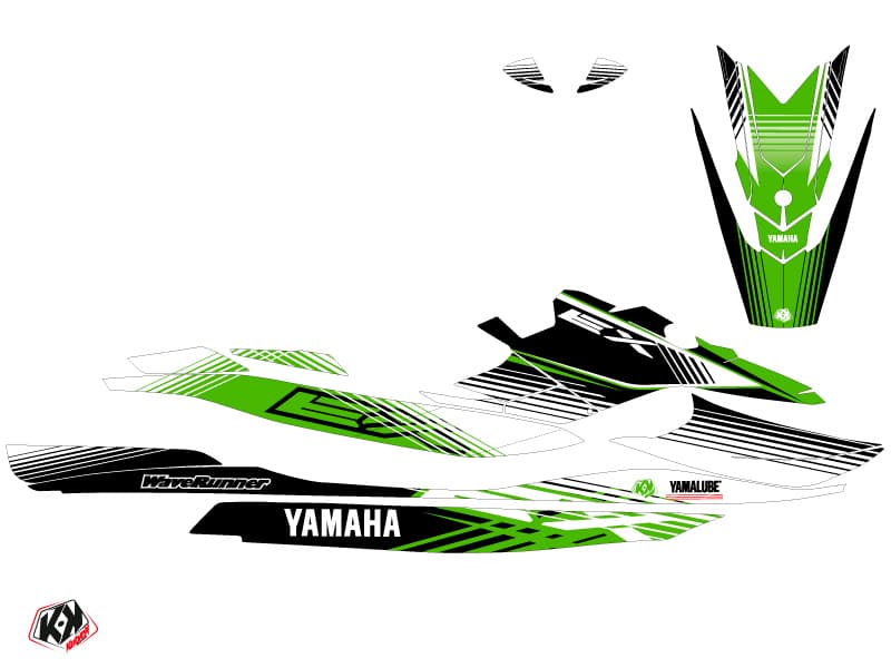 jet-ski yamaha ex sport flow white-green  graphic kit | Yamaha | Kutvek - View 2