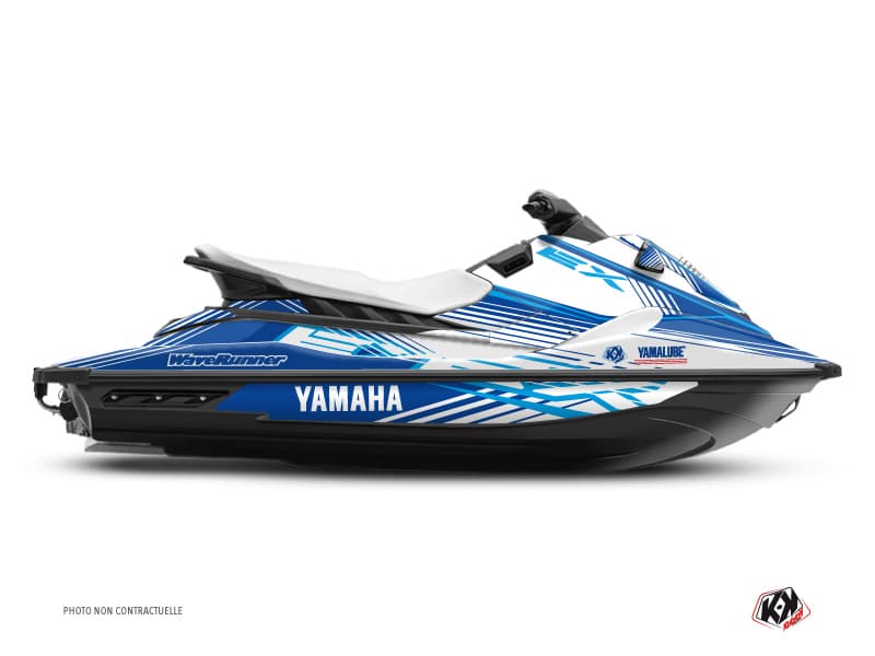 deko-set jetski yamaha ex sport flow blau-weiß 
