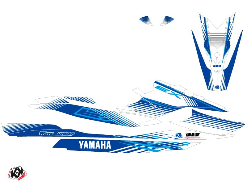 deko-set jetski yamaha ex sport flow blau-weiß | Yamaha | Kutvek - View 2
