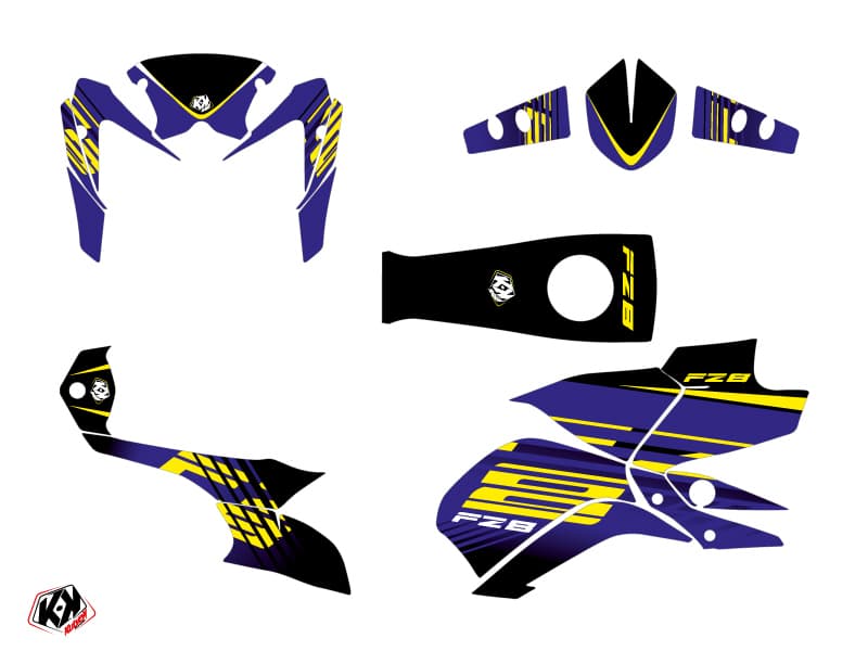 kit decorativo moto flow yamaha fz 8 giallo | Yamaha | Kutvek - View 2