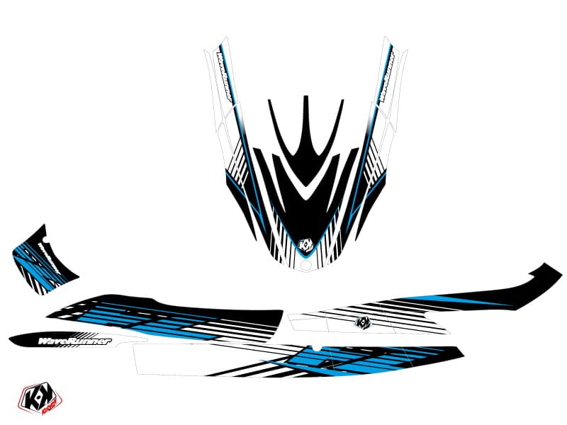 Kit graphique Jet-Ski Flow Yamaha FZR-FZS Bleu | Yamaha | Kutvek - View 2
