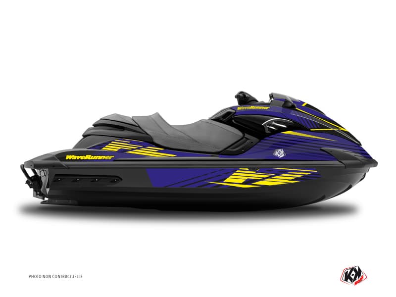 kit graphique jet-ski yamaha fzr flow jaune  