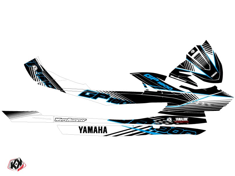 kit graphique jet-ski flow yamaha gp 1800 bleu | Yamaha | Kutvek - View 2