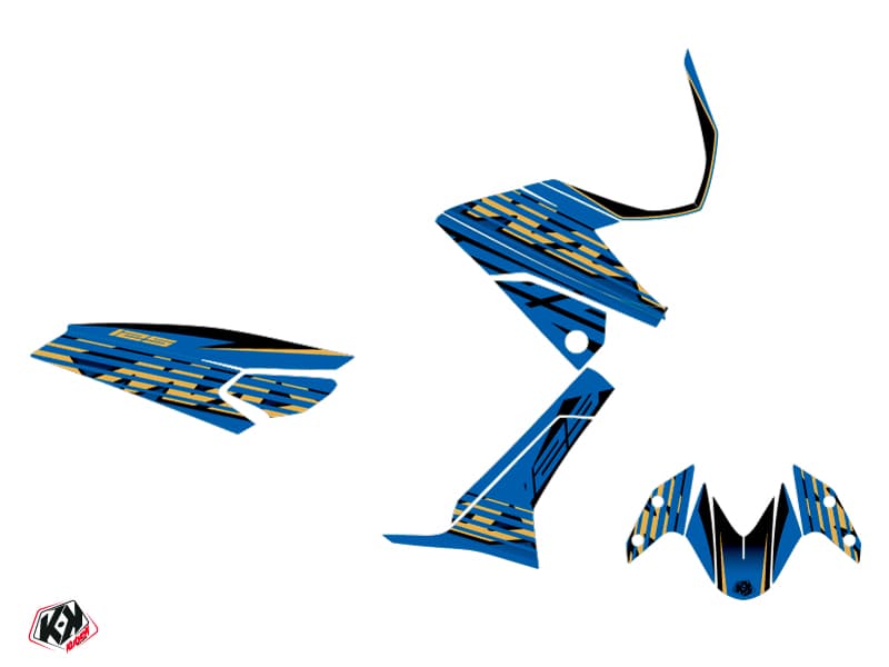 kit graphique maxi-scooter yamaha nmax 125 flow bleu | Yamaha | Kutvek - View 2