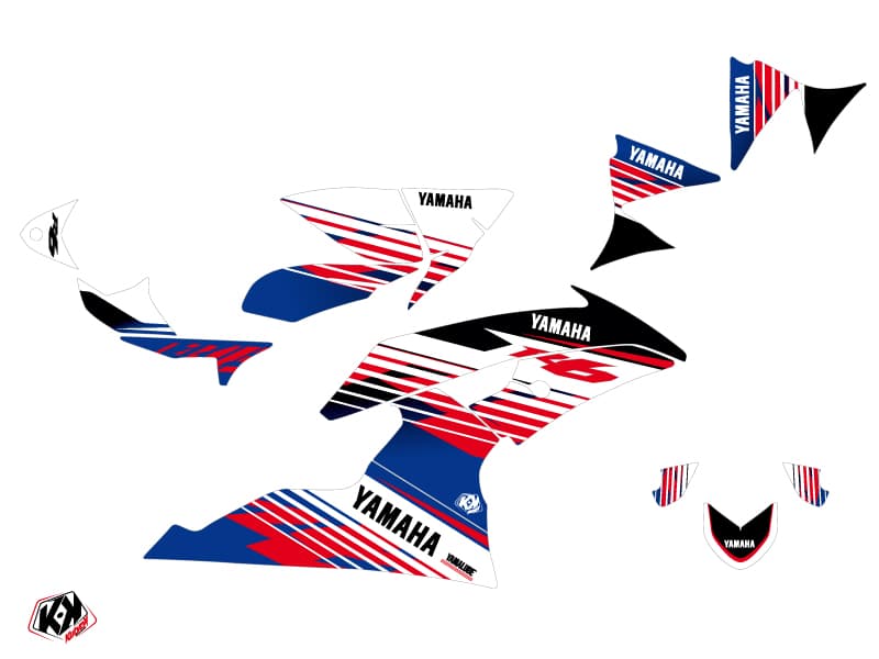 street bike yamaha r6 flow red  graphic kit | Yamaha | Kutvek - View 2