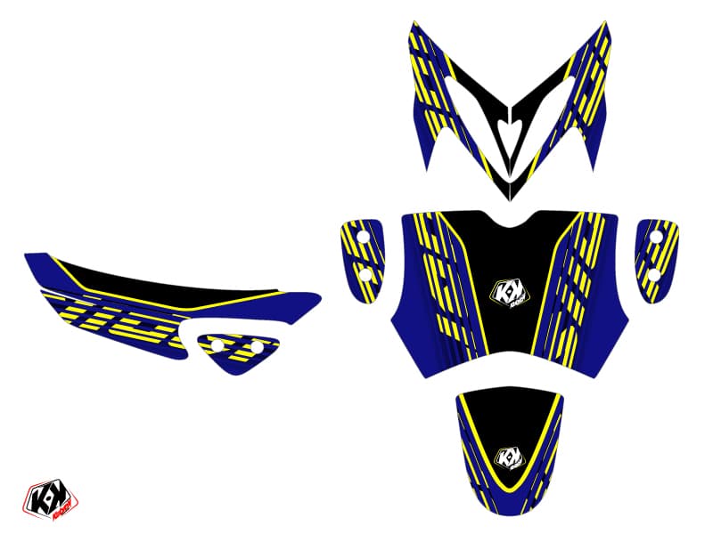 Yamaha Slider Scooter Flow Graphic Kit Yellow | Yamaha | Kutvek - View 2