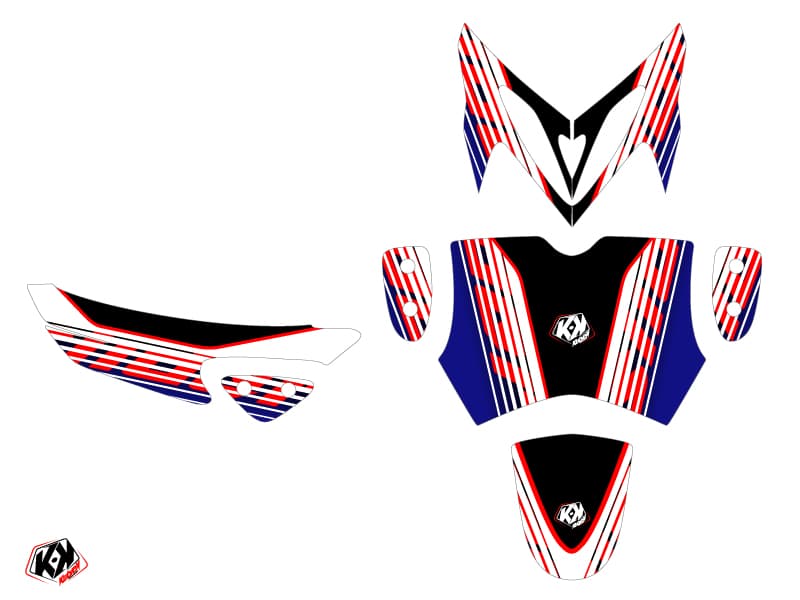 kit graphique scouter yamaha slider flow rouge | Yamaha | Kutvek - View 2