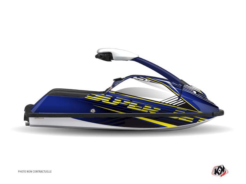 kit graphique jet-ski yamaha superjet flow jaune  