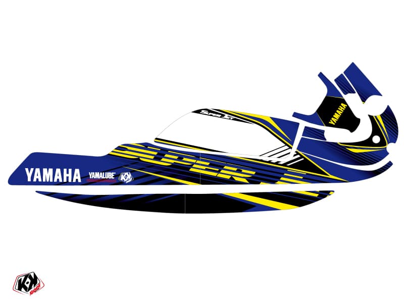 kit graphique jet-ski yamaha superjet flow jaune | Yamaha | Kutvek - View 2