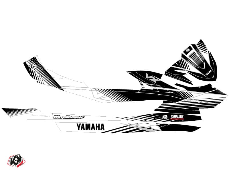 kit graphique jet-ski flow yamaha vx noir blanc | Yamaha | Kutvek - View 2