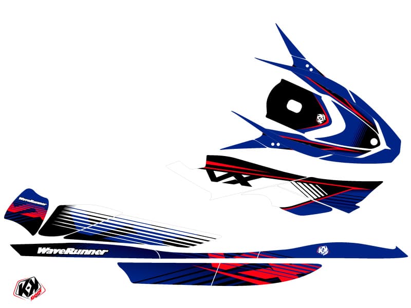 Kit graphique Jet-Ski Flow Yamaha VXR-VXS Rouge | Yamaha | Kutvek - View 2