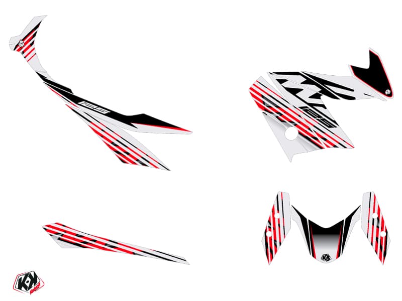 Kit graphique Maxiscooter Flow Yamaha XMAX 125 Rouge | Yamaha | Kutvek - View 2