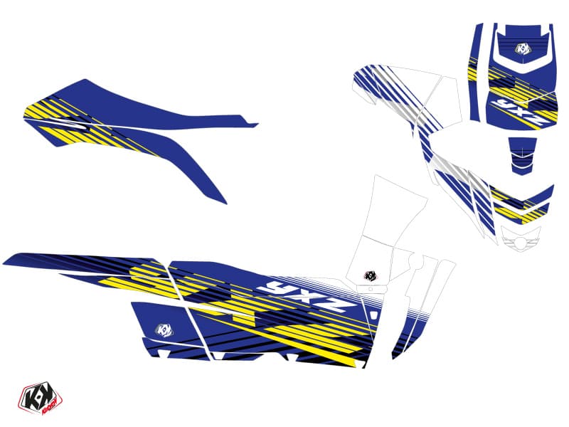 kit graphique ssv yamaha yxz 1000 r flow jaune | Yamaha | Kutvek - View 2