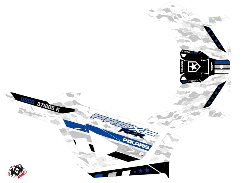 Kit graphique SSV Force Polaris RZR PRO XP Bleu | Polaris | Kutvek - View 2