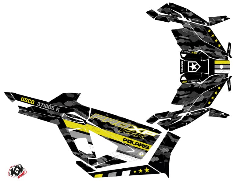 kit graphique ssv polaris rzr pro xp ultimate force noir vert neon | Polaris | Kutvek - View 2