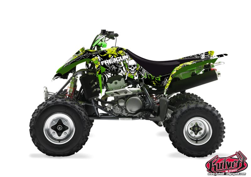 kit graphique quad kawasaki kfx 400 freegun   