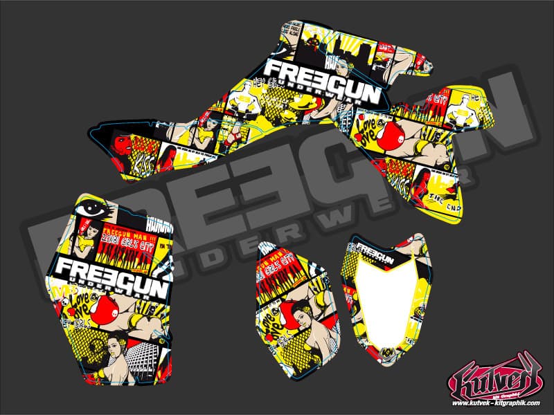 Suzuki 400 LTZ IE ATV Freegun Graphic Kit | Suzuki | Kutvek - View 2