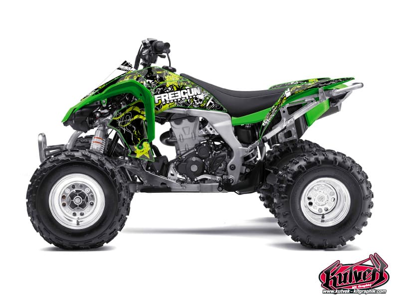 kit graphique quad kawasaki kfx 450 freegun   