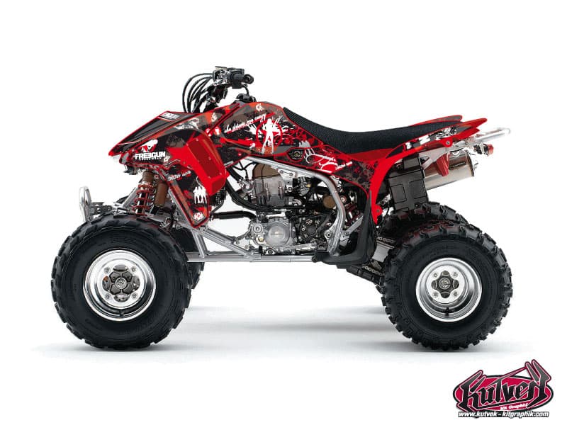 kit graphique quad honda trx 450 r kick freegun   