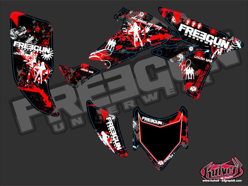Honda 450 TRX ATV Freegun Graphic Kit | Honda | Kutvek - View 2
