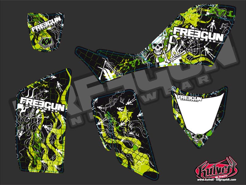 kit graphique quad kawasaki kfx 700 freegun | Kawasaki | Kutvek - View 2