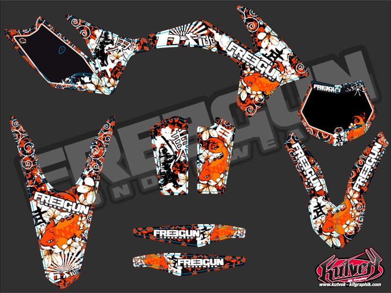 deko-set moto-cross freegun ktm exc-excf | KTM | Kutvek - View 2