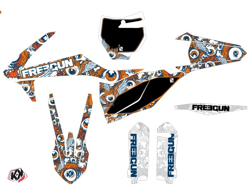 deko-set moto-cross freegun eyed ktm 125 sx orange | KTM | Kutvek - View 2