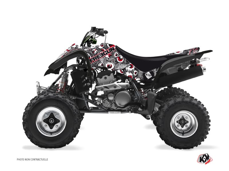 Kit graphique Quad Freegun Eyed Suzuki 250 LTZ Gris Rouge