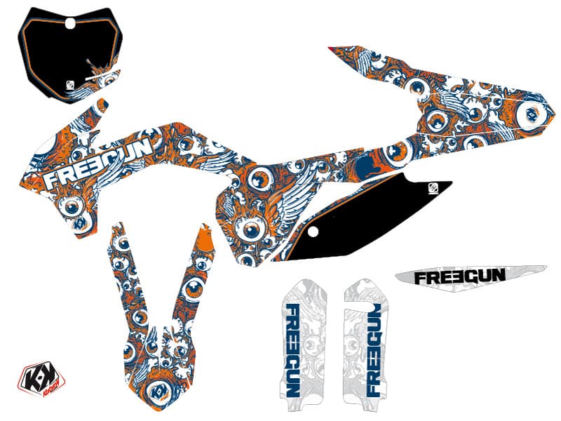 deko-set moto-cross freegun eyed ktm 250 sx orange | KTM | Kutvek - View 2