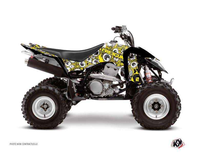 Kit graphique Quad Freegun Eyed Suzuki 400 LTZ IE Jaune