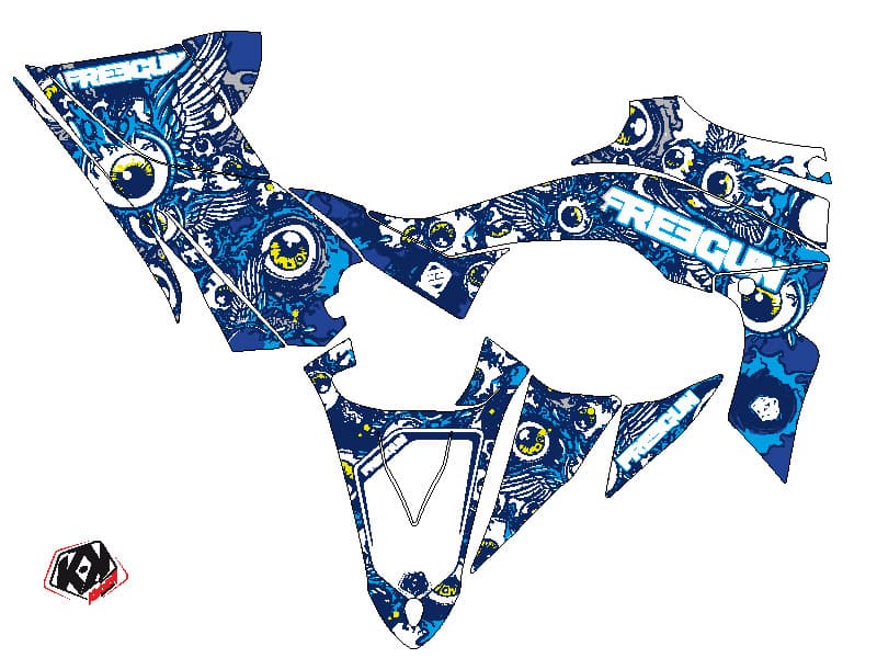 Yamaha 450 YFZ R ATV Freegun Eyed Graphic Kit Blue | Yamaha | Kutvek - View 2
