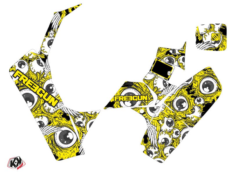 kit graphique quad suzuki lt 50 freegun eyed jaune | Suzuki | Kutvek - View 2