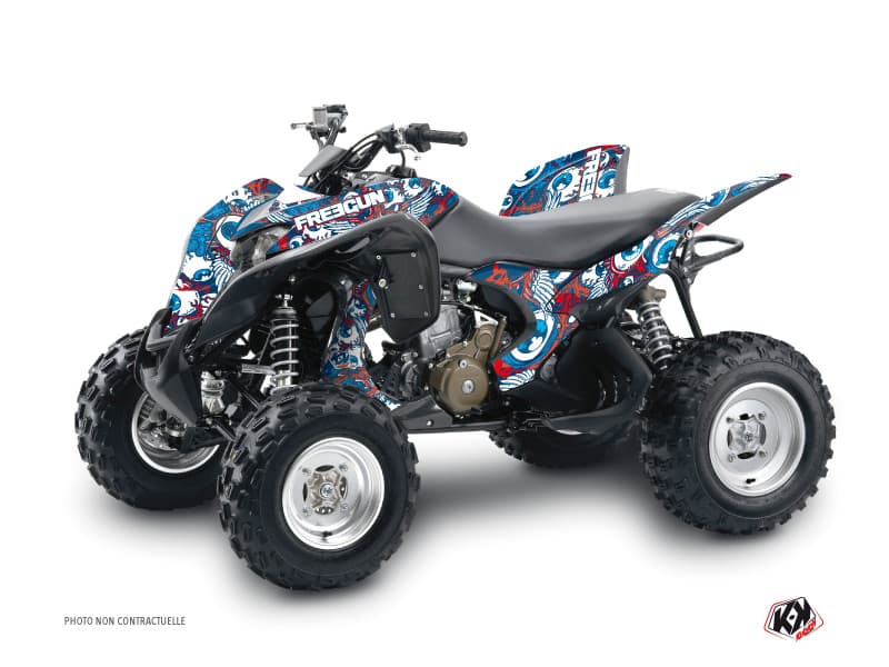 Kit graphique Quad Freegun Eyed Honda 700 TRX Rouge