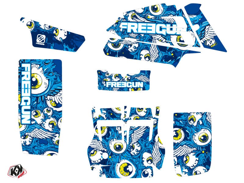 kit graphique quad yamaha banshee freegun eyed bleu | Yamaha | Kutvek - View 2