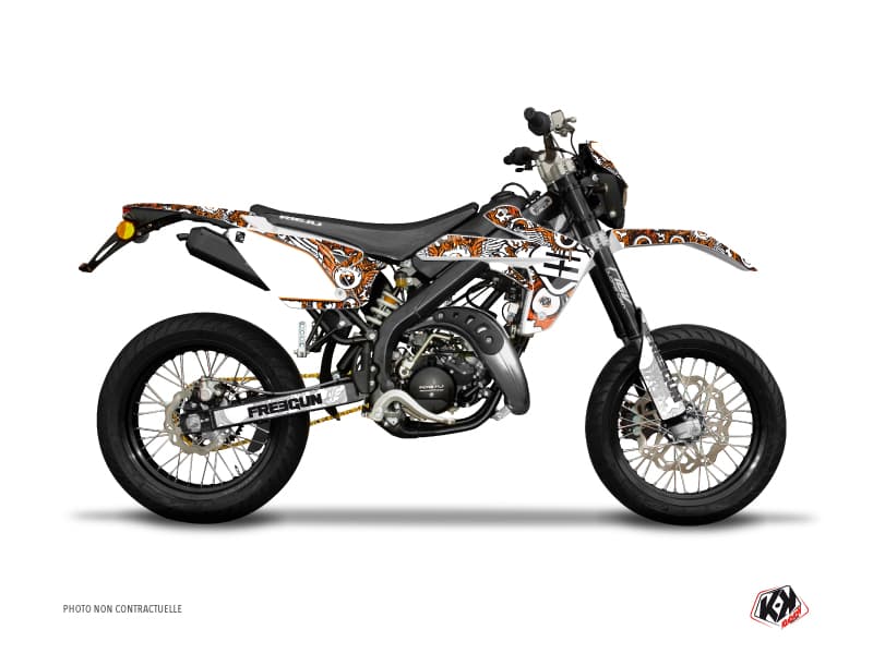 kit graphique 50cc freegun eyed rieju mrt 50 orange