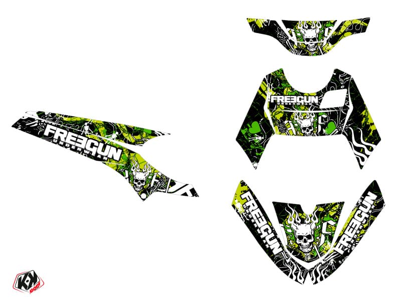 Kit graphique Scooter Freegun MBK Booster Firehead | MBK | Kutvek - View 2