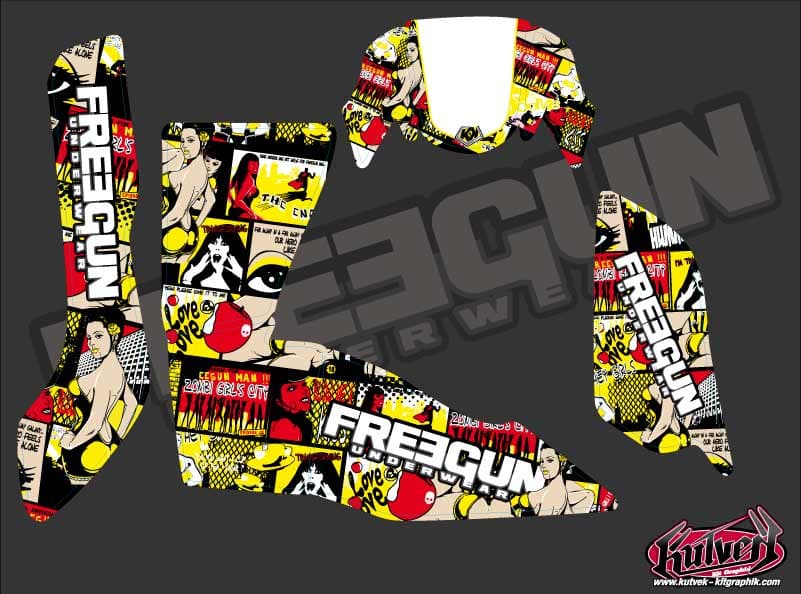Kit graphique Quad Freegun Suzuki King Quad 750 | Suzuki | Kutvek - View 2
