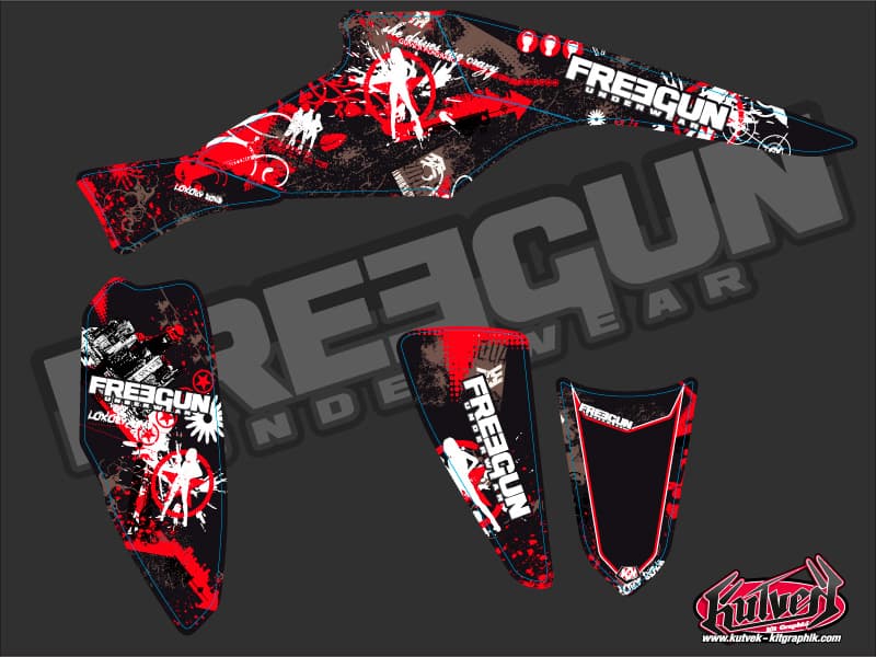 kit graphique quad polaris scrambler 500 freegun | Polaris | Kutvek - View 2