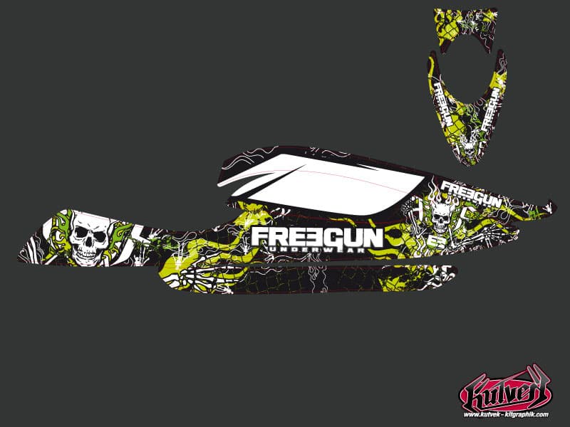 kit de decoración moto acuática kawasaki sx-r 800 freegun réplica | Kawasaki | Kutvek - View 2