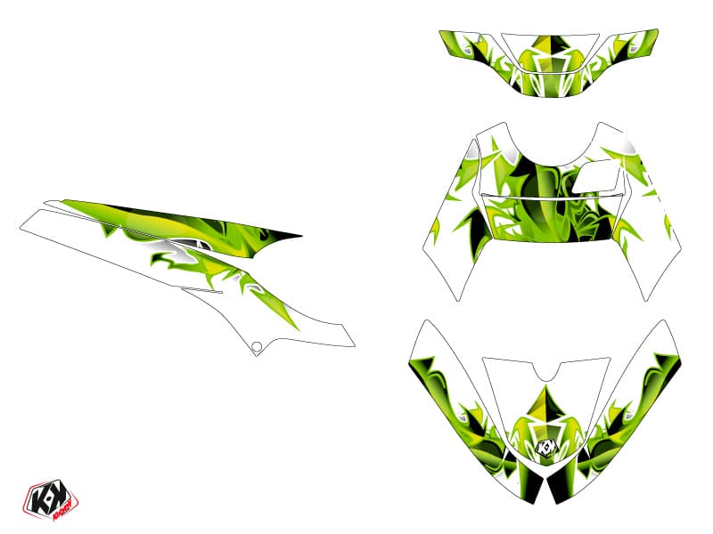 kit graphique scouter mbk booster fun vert | MBK | Kutvek - View 2