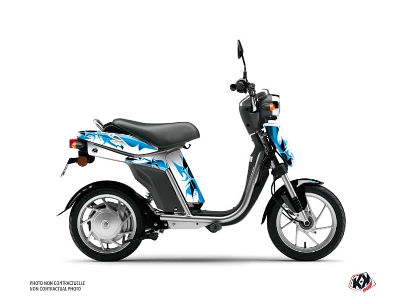 Kit graphique Scooter Fun MBK Eco-3 Bleu | MBK | Kutvek