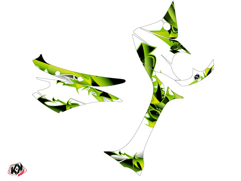 Yamaha NEOS Scooter Fun Graphic Kit Green | Yamaha | Kutvek - View 2